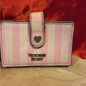 Victoria's Secret Pink and Cream Card Holder